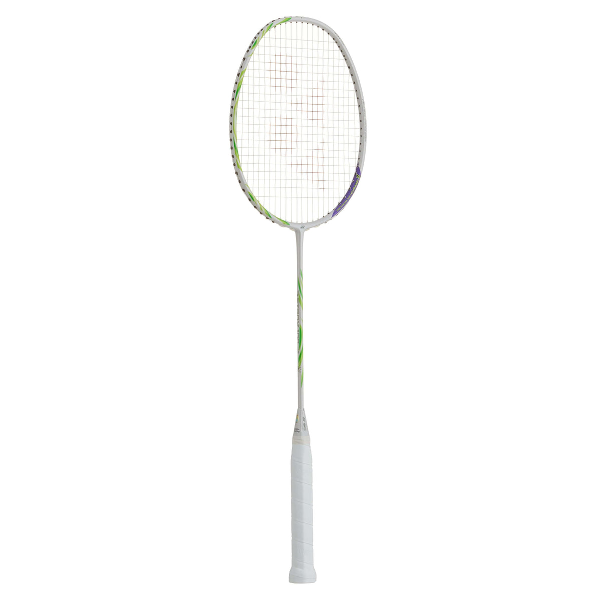 Viktor Axelsen Astrox 100 Game badminton racket (Grayish Beige) displayed front view.