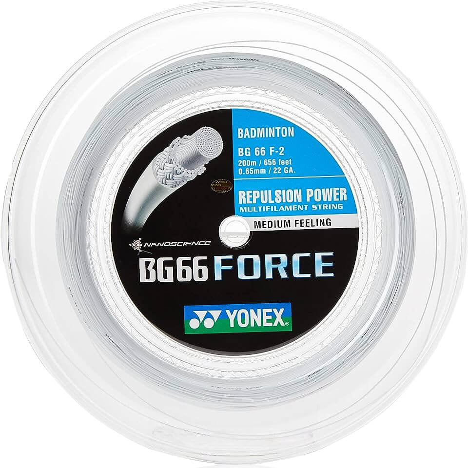 Yonex BG-66 Force Badminton String - 200m Reel ABG66F-2W