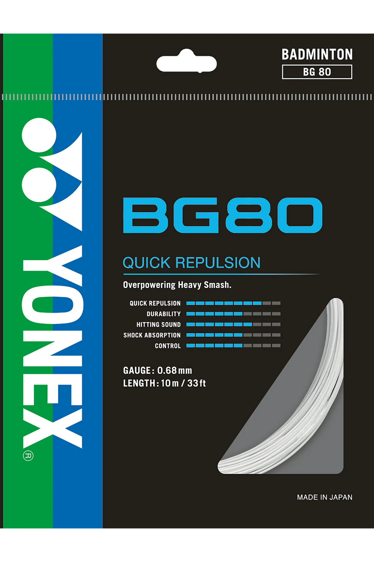 Yonex BG-80 Badminton String ABG80W