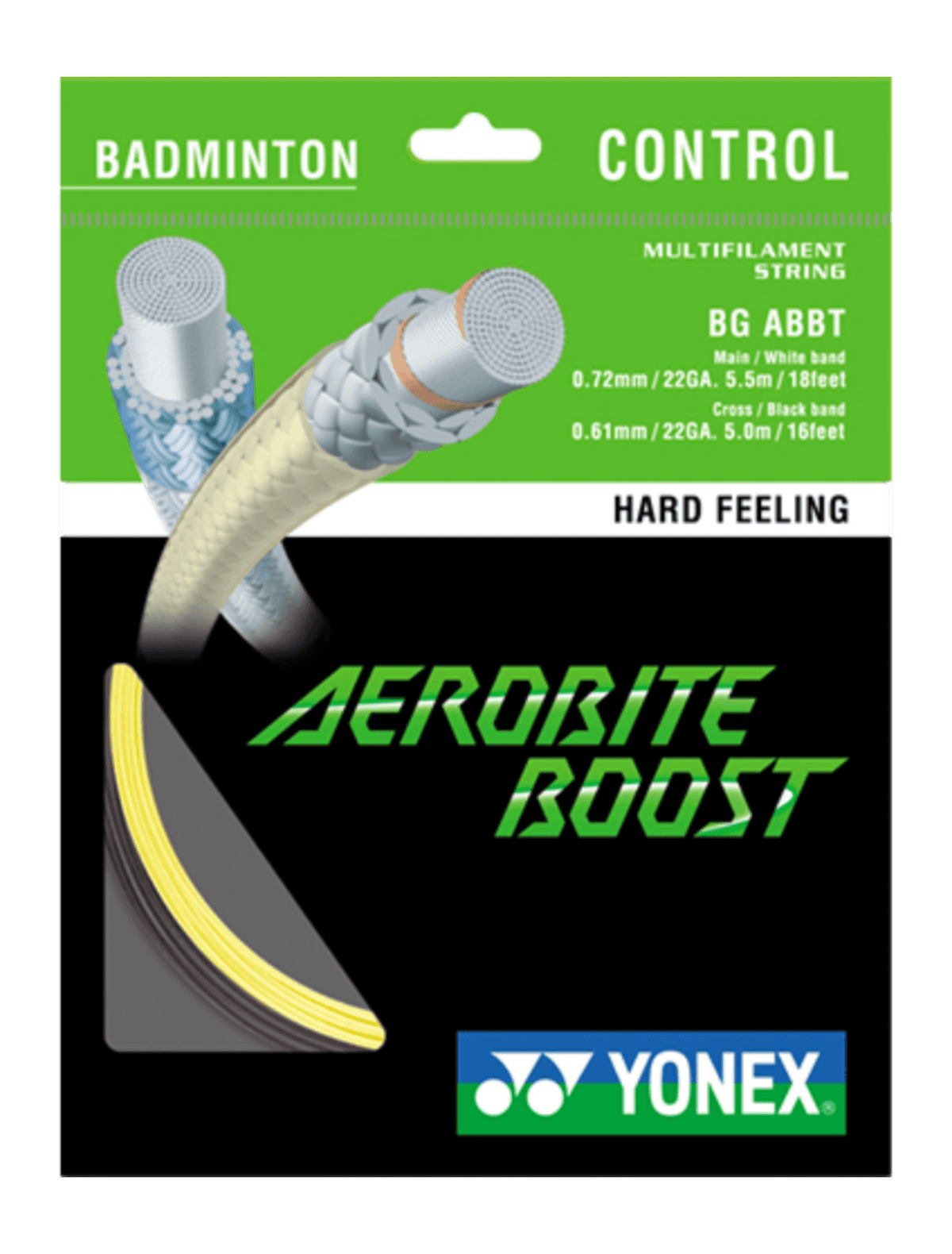Yonex Aerobite Boost Badminton String - Maximum Control ABGABBGY