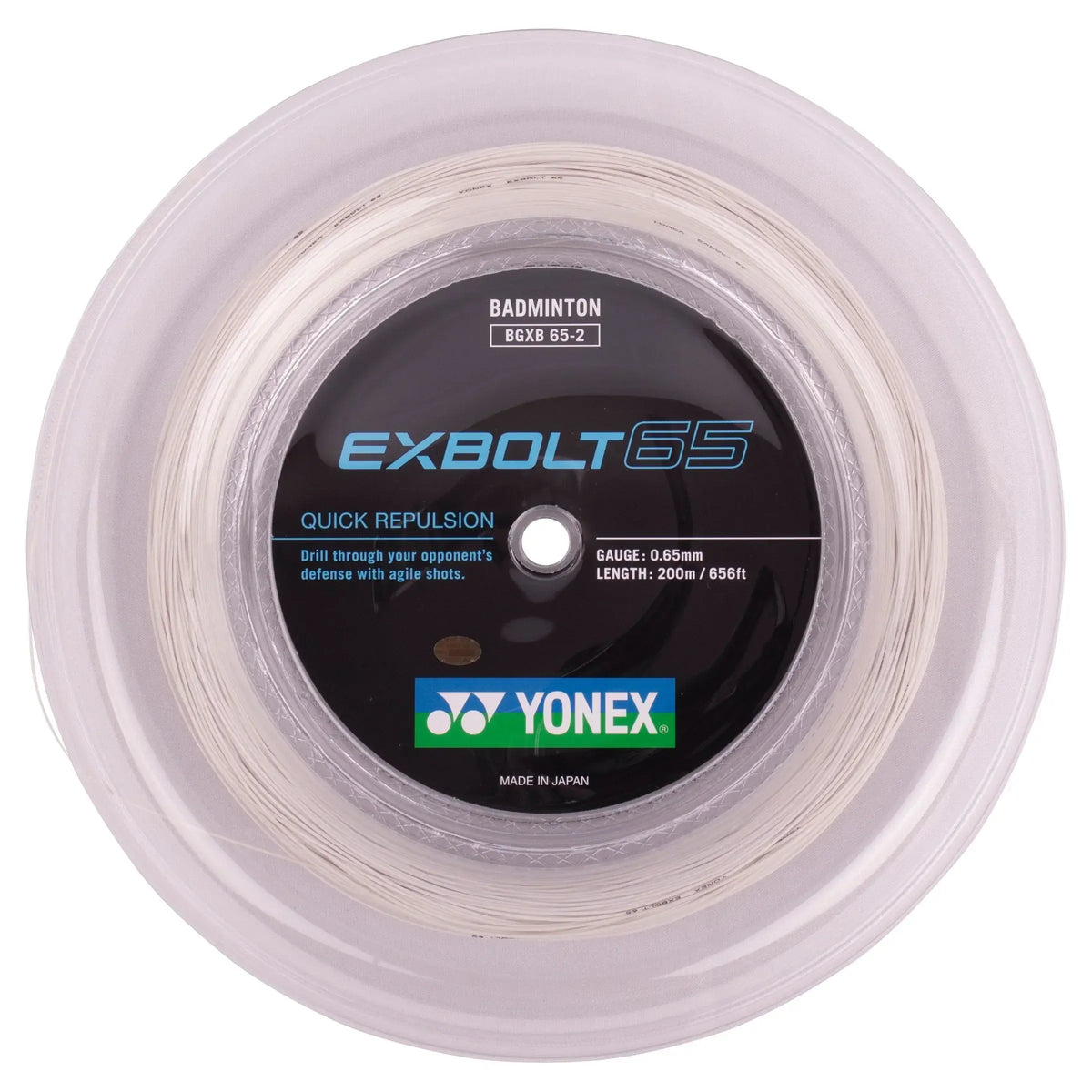 Yonex Exbolt 65 Badminton String - 200m Reel ABGXB65-2W