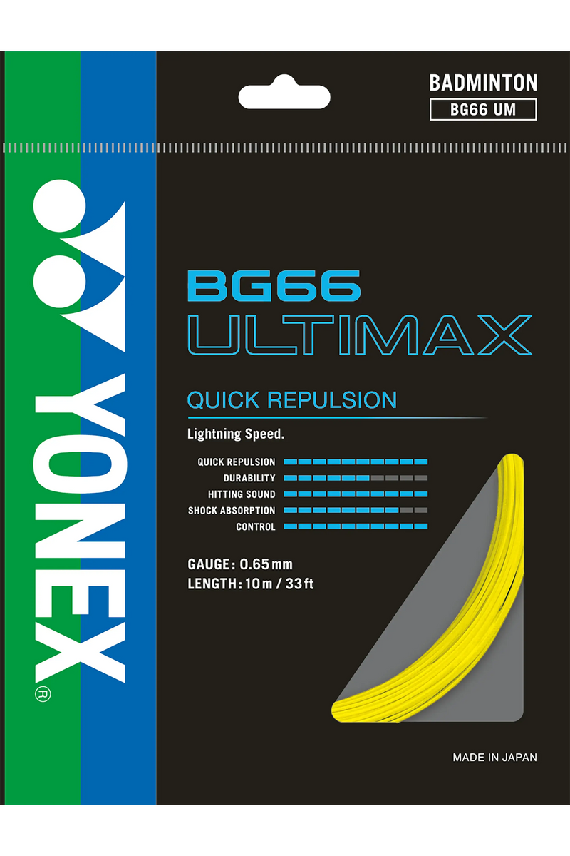 Yonex BG-66 Ultimax Badminton String ABG66UMY