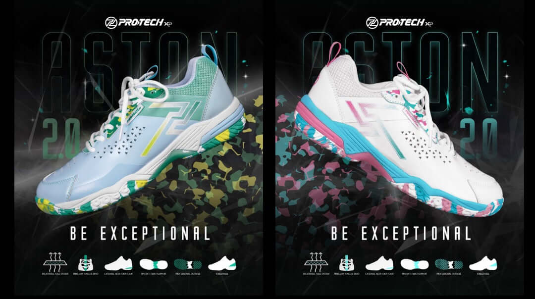 PROTECH ASTON 2.0 Badminton Shoes SHOESASTON2G_22.5