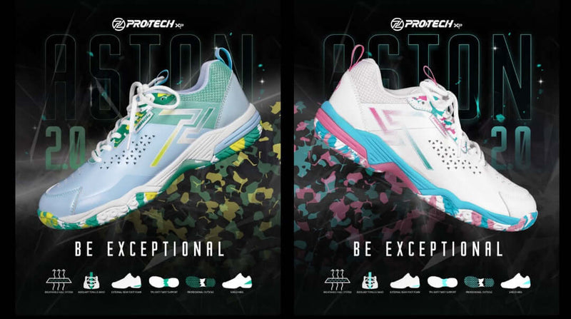 PROTECH ASTON 2.0 Badminton Shoes SHOESASTON2G_22.5