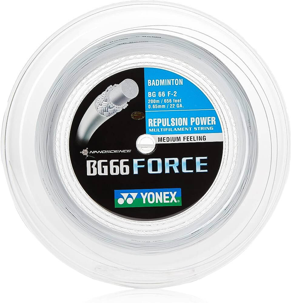 Yonex BG-66 Force Badminton String - 200m Reel ABG66F-2W