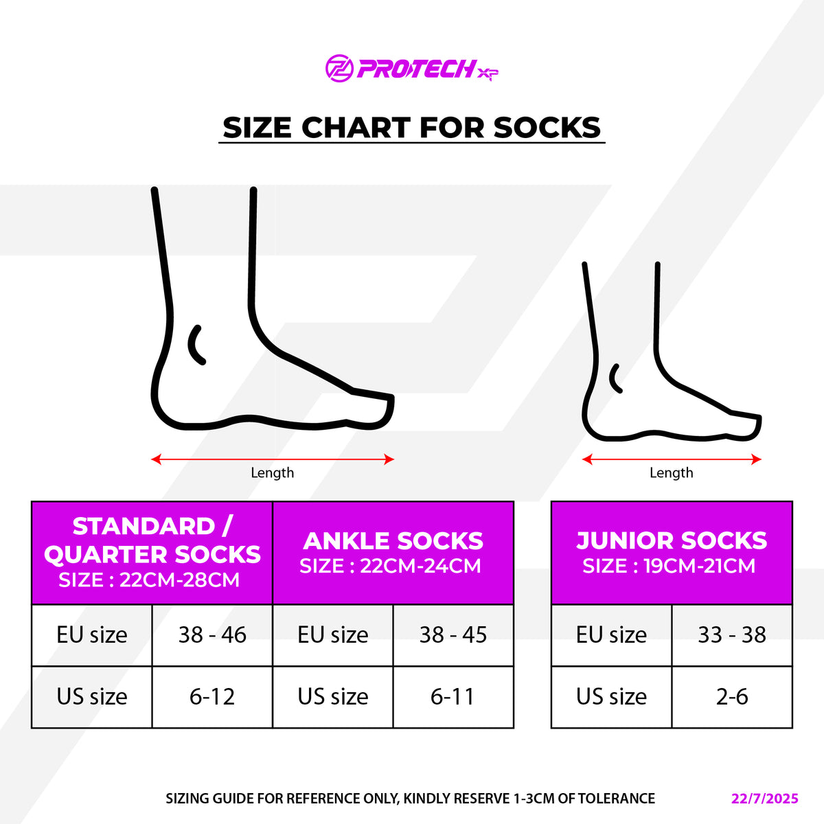 PROTECH JS1003 Junior Badminton Socks — image 6