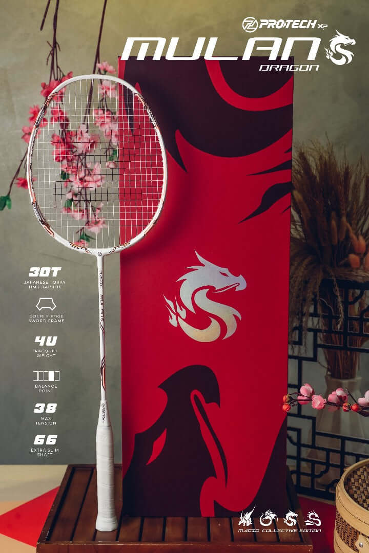 PROTECH "Mulan" Dragon Magic Badminton Racquet RAC MAGIC MULAN