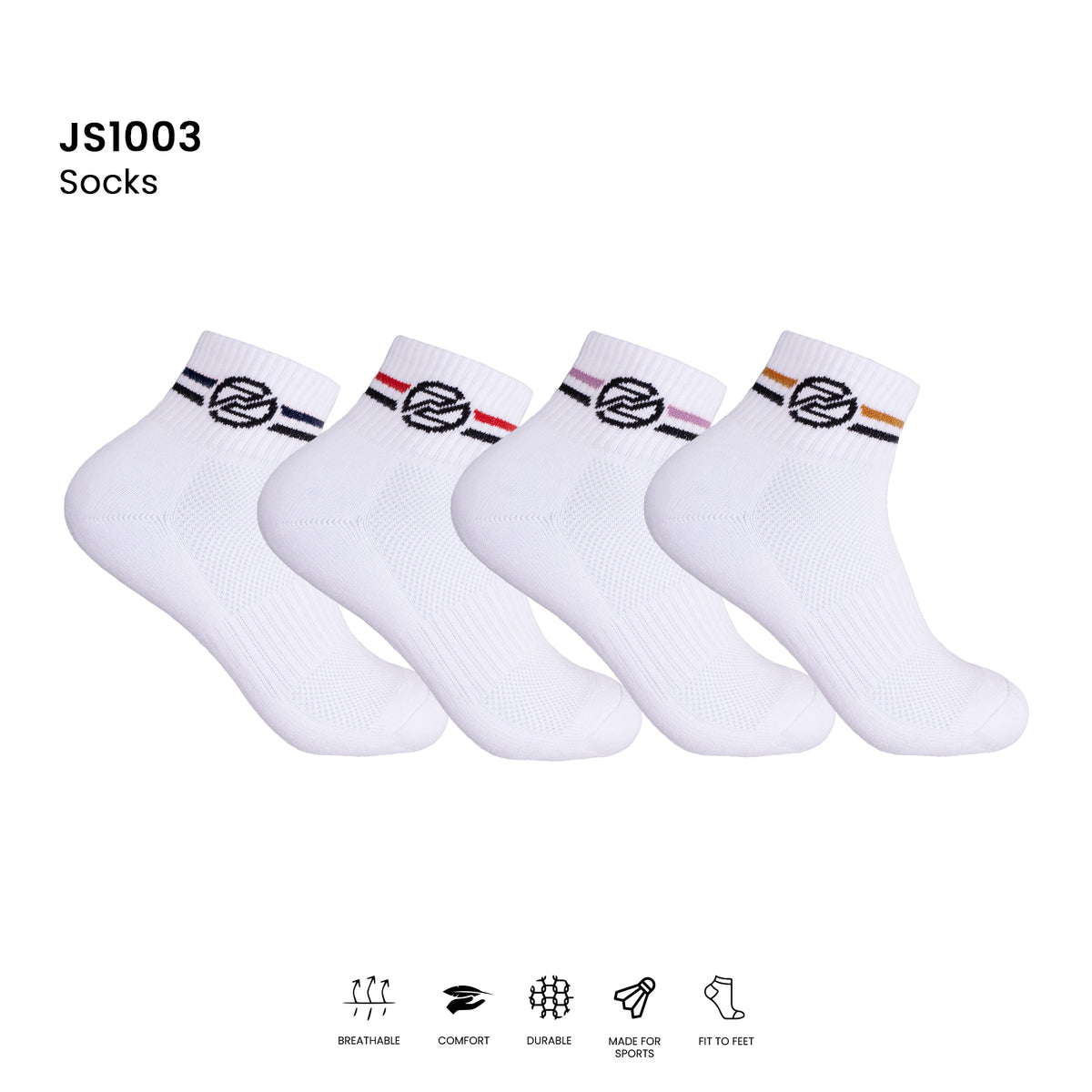 PROTECH JS1003 Junior Badminton Socks — image 1