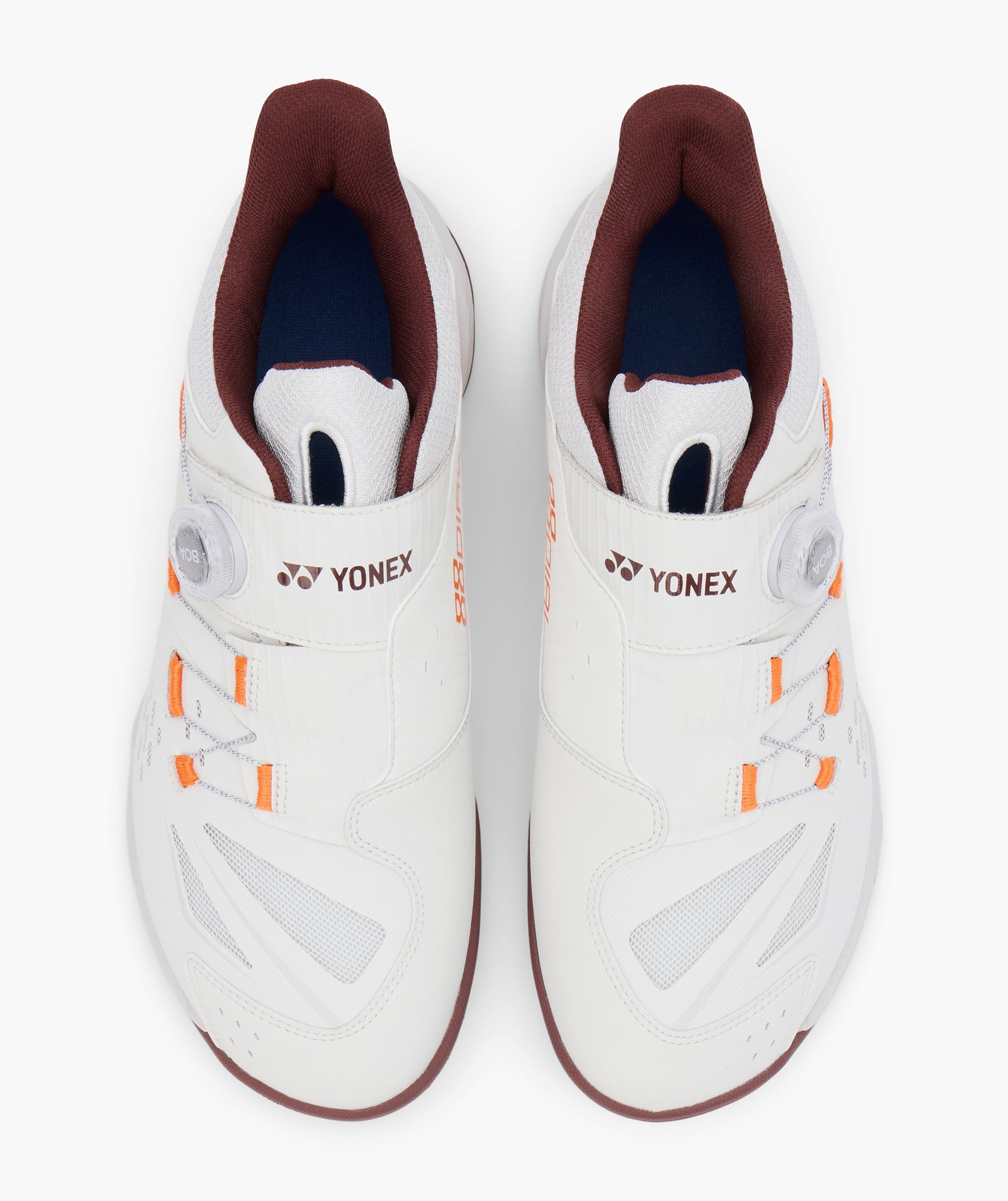YONEX 88 DIAL シューズ ホワイト オレンジ29.5 Yonex Power Cushion 88 Dial 3 (Wide) Badminton Shoes (Light Beige