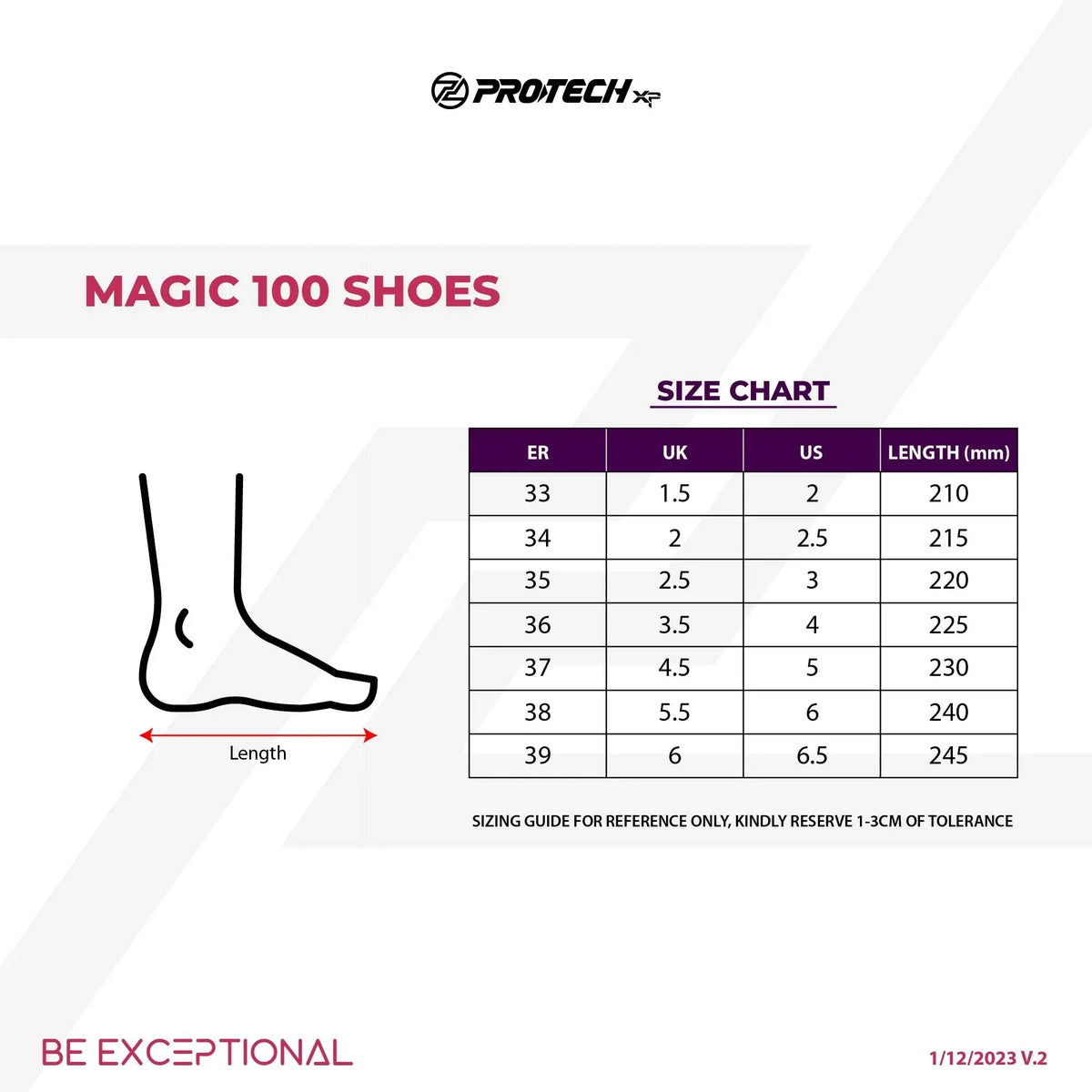 PROTECH MAGIC 100 Junior Badminton Shoes SHOESMAGIC100B22
