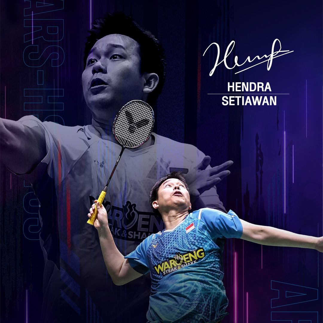 Hendra Setiawan with the Victor AuraSpeed HyperSonic Plus