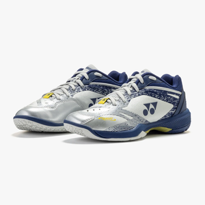 Yonex Power Cushion 65 Z4 VA Women's Badminton Shoes Silver/Navy - pair