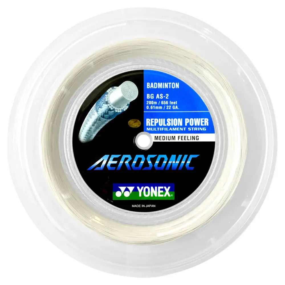Yonex Aerosonic Badminton String [200m Reel] ABGASW-2