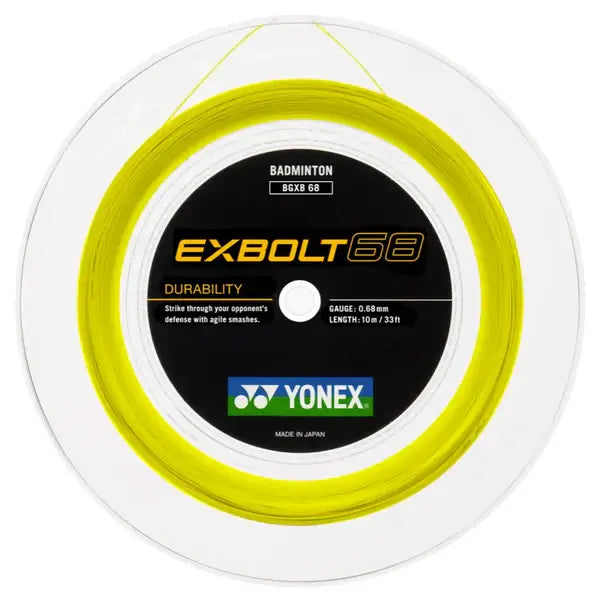 Yonex Exbolt 68 Badminton String [200m Reel] ABGXB68-2Y
