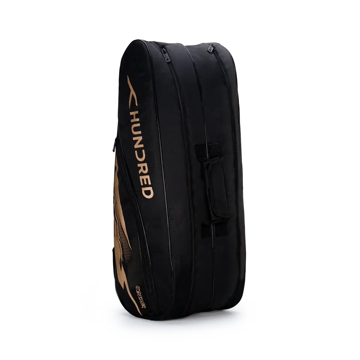 HUNDRED Cosmogear Kit Bag in black with gold branding, multiple zippered compartments and a padded carry handle