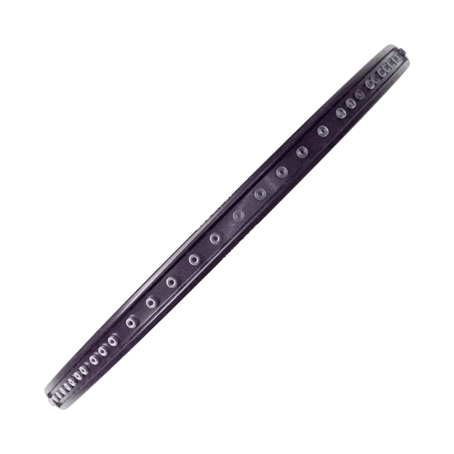 Badminton racket HUNDRED Hyfonic 7 Pro with a dark purple-black frame and silver grommets, shown without strings