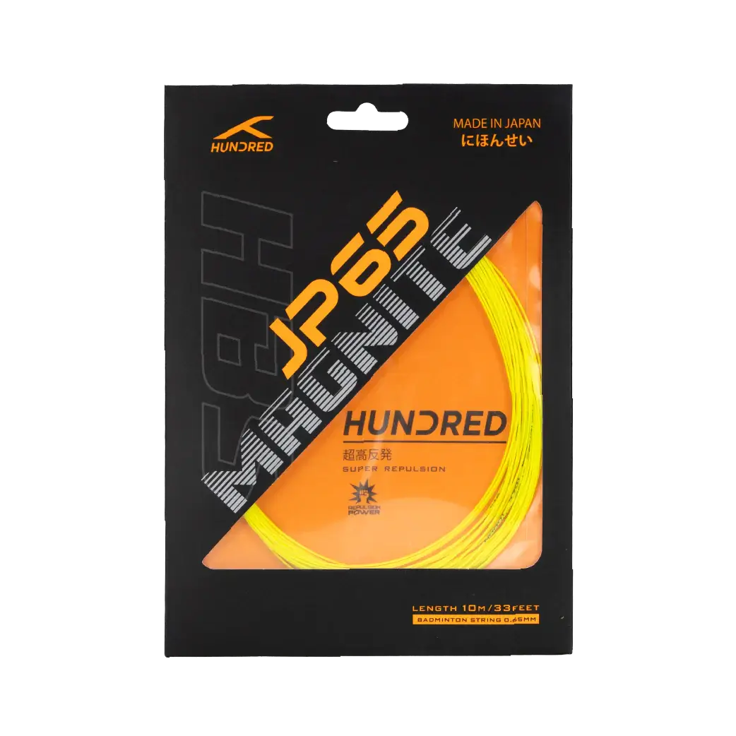 HUNDRED JP65 Magnite Badminton String - Power & Precision
