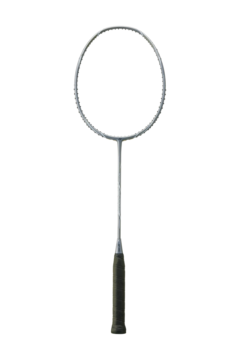 Yonex Astrox Nextage Badminton Racket with a dark olive grip, slim silver shaft and oval strung head