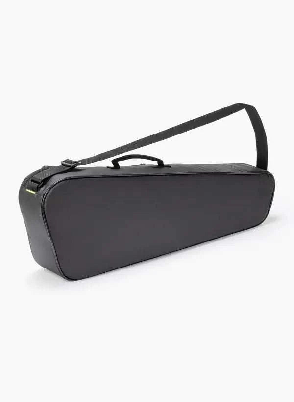 Yonex Club Series Badminton Racquet Bag in black, with a sleek single-compartment design and shoulder strap