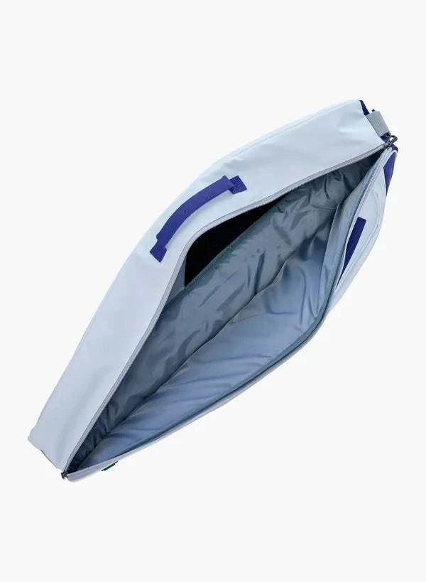 Yonex Club Series Badminton Racquet Bag in pale blue with a smooth fabric exterior, blue trim and a wide open compartment
