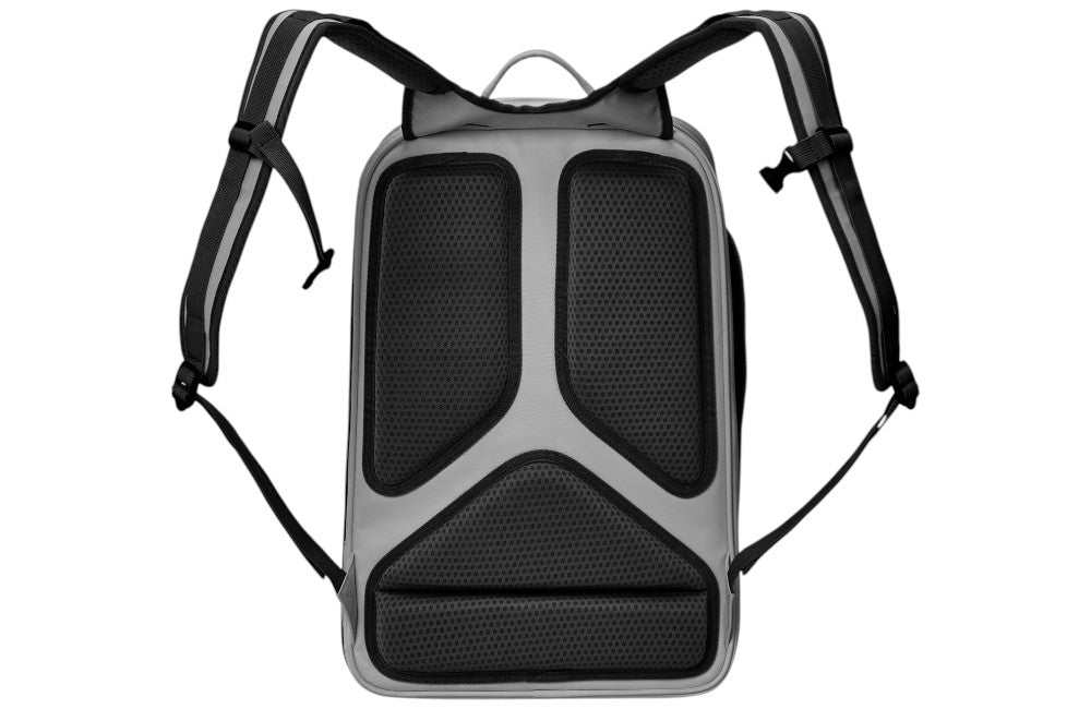 Yonex Expert Series Badminton Backpack in black and grey, with padded mesh back panels and adjustable shoulder straps