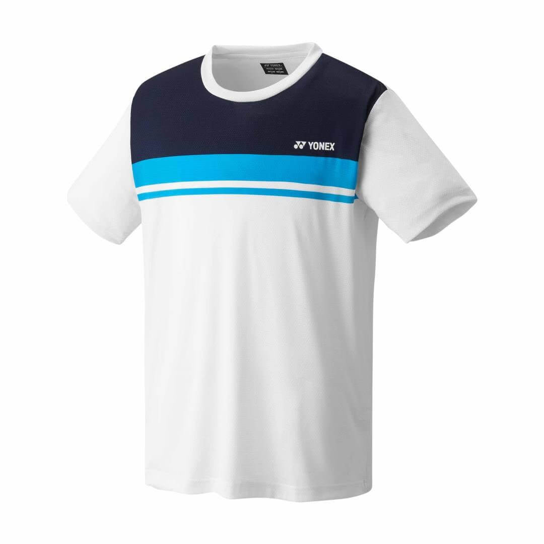 Yonex Men's Crew Badminton Shirt 16637W - White 16637W
