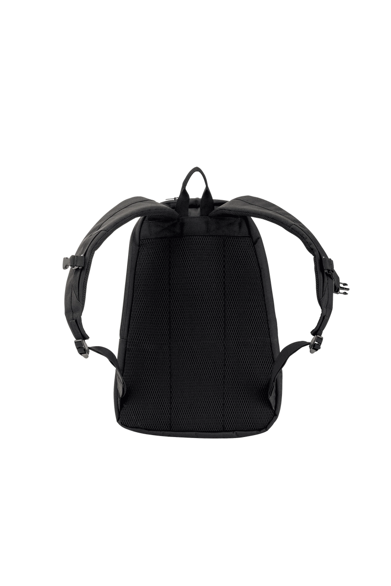 Yonex Pro Series badminton backpack in black with padded mesh back panel, adjustable shoulder straps and top carry loop