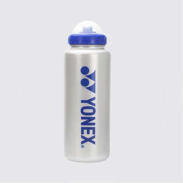 Yonex Sports Bottle AC588S in translucent white plastic with a blue screw cap, clear pull spout and vertical blue logo