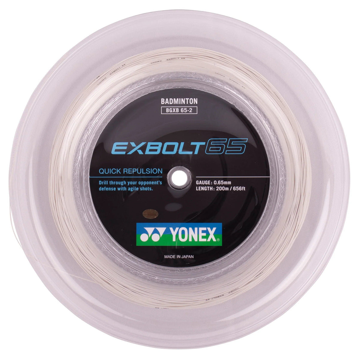 Yonex Exbolt 65 Badminton String [200m Reel]