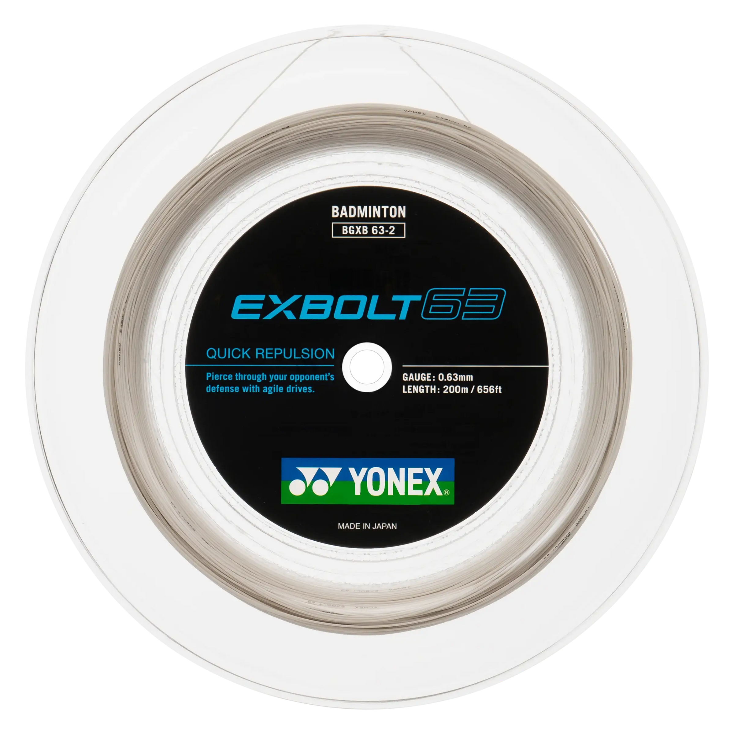 Yonex Exbolt 63 Badminton String 200m - High Repulsion – Badminton Yonex Exbolt 63 Badminton String 200m - High Repulsion – Badminton